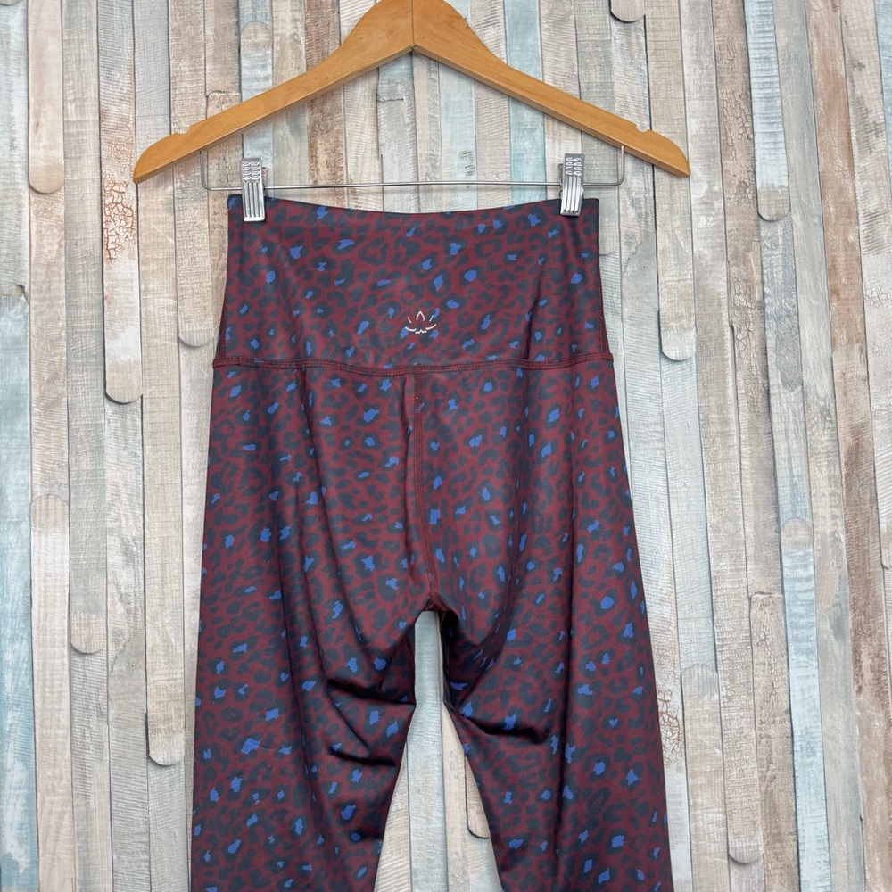 Beyond Yoga S Leopard Print Powershine High Waisted Tight Leggings Barre3 Active